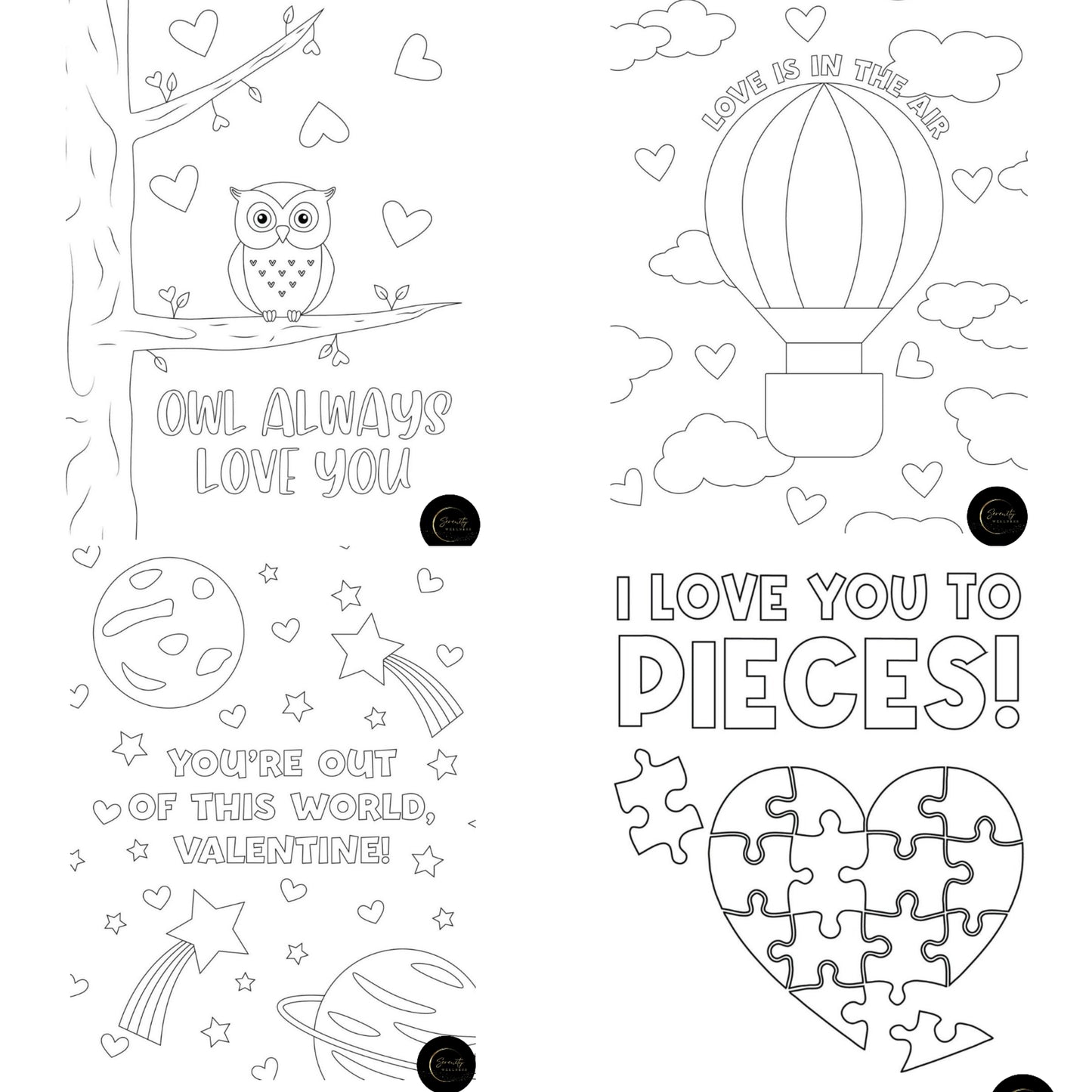 Valentines Day Colouring Bundle